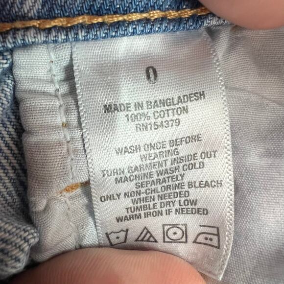 Aeropostale Women's Slim & Thick Curvy Mom Jean Size 0 Distressed Grunge Boho - Picture 4 of 10